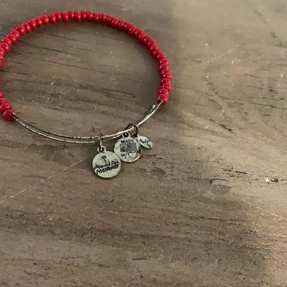 Alex and Ani Red Beaded Bracelet - Picture 2 of 2